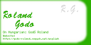 roland godo business card